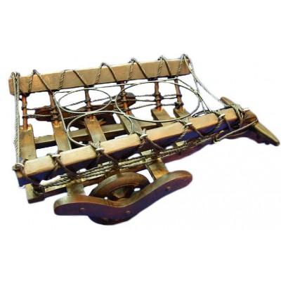 Подставка под бутылку деревянная 'Телега' (39,5х21х15 см)