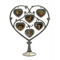 Фоторамка 'Сердце' (6 фото) (23,5х20х7 см)