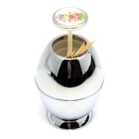 Подставка для зубочисток металл (при нажатии выезжают) (10х6,5х6,5 см)