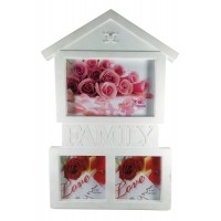 Фоторамка на 3 фото (фото 10х10 см, 15х10 см)(30х19,5х2 см)