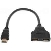 Разветвитель штекер HDMI - 2 гнезда HDMI 0.3м