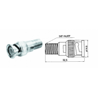 Соединитель штекер BNC-гнездо F