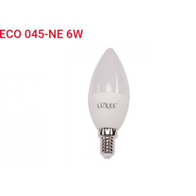 Лампа LED C37 6w E27 3000K (047-HE)