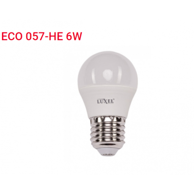 Лампа LED G45 6w E27 3000K (057-HE)