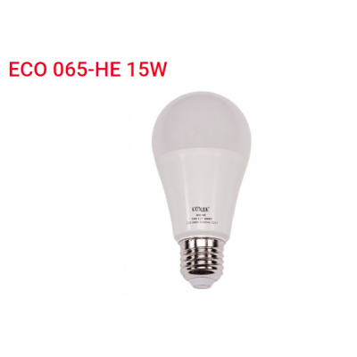 Лампа LED А60 15w E27 3000K (065-HE)