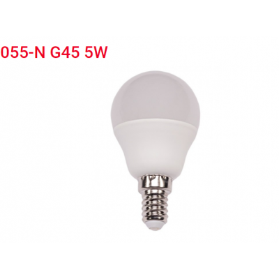 Лампа LED G45 5w E14 4000K (055-N)