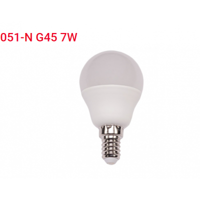 Лампа LED G45 7w E14 4000K (051-N)