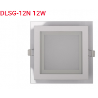 Панель LED квадрат (стекло) 12w  4000K IP20 (DLSG-12N)