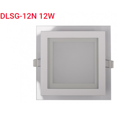 Панель LED квадрат (стекло) 12w  4000K IP20 (DLSG-12N)