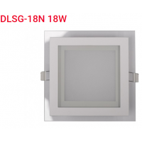 Панель LED квадрат (стекло) 18w  4000K IP20 (DLSG-18N)