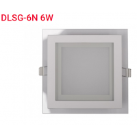 Панель LED квадрат (стекло) 6w  4000K IP20 (DLSG-6N)