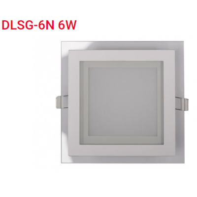 Панель LED квадрат (стекло) 6w  4000K IP20 (DLSG-6N)