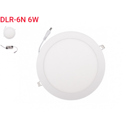 Панель LED круг 6w  4000K IP20 (DLR-6N)