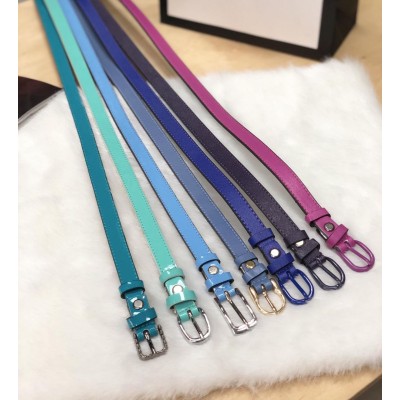 Ремень женский узкий 1,5 см цветной