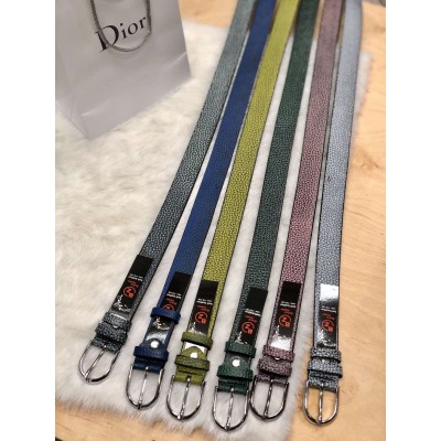 Ремень женский из натуральной кожи 2,5 см