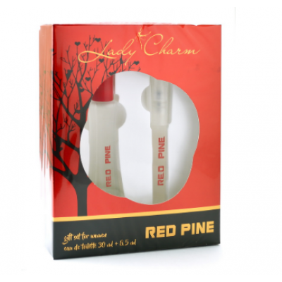 Набор Lady Charm Red Pine туалетная вода + парфюмерная ручка 30 мл + 8.5 мл