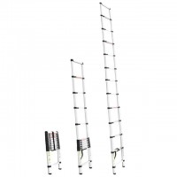 Лестница алюминиевая телескопическая 12 ступ. 3,80 м INTERTOOL LT-3038