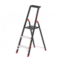 Стремянка 3 ступени, лоток для инвентаря, стальной профиль, высота верхней ступени 630мм, 409х667х1132мм, 150кг INTERTOOL LT-0053 Стремянка 3 ступени, лоток для инвентаря, стальной профиль, высота верхней ступени 630мм, 409х667х1132мм, 150кг INTERTOOL LT-0053