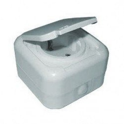 Розетка наружная одинарная евроРА16А-166 с защитными шторками Полтава Розетка наружная одинарная евроРА16А-166 с защитными шторками Полтава