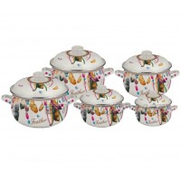 Набор эмалированной посуды Edenberg EB-1881 - 10 шт 