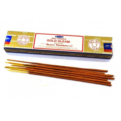 Gold Gleam (Блеск Золота)(15 гр.)(Satya)(12 шт /уп) масала благовоние Gold Gleam (Блеск Золота)(15 гр.)(Satya)(12 шт /уп) масала благовоние