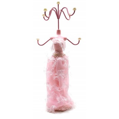 Подставка под бижутерию 'Манекен' розовая (25х9,5х9 см)