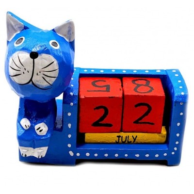 Календарь настольный 'Кот' деревянный (11х9х4 см)