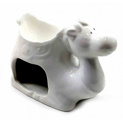 Аромалампа керамическая 'Верблюд' белый (9х10х6 см)