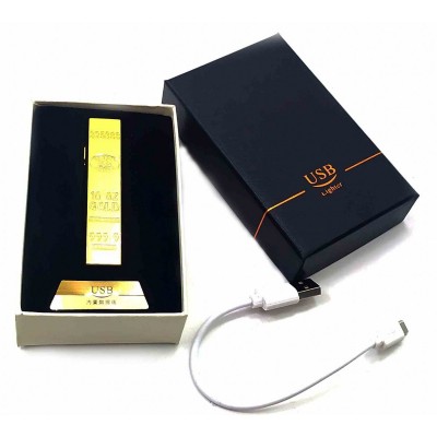 Зажигалка  USB  'Слиток Золота'  (8х2х1 см)