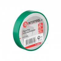 Лента изоляционная 0.15мм*17мм*25м зеленая INTERTOOL IT-0061