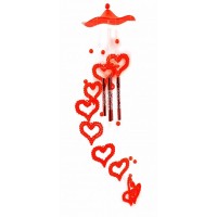 Музыка ветра 'Сердечки' (12х12х40 см)