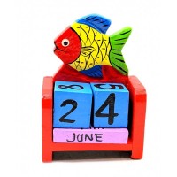 Календарь настольный  'Рыба'  деревянный (10х7х4 см)