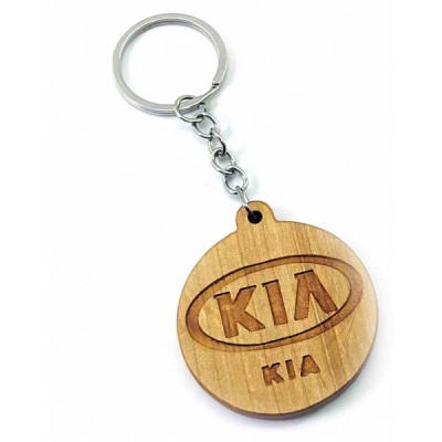 Экобрелок 'KIA' ольха покрыт маслом и пчелинным воском