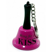 Колокольчик брелок розовый 'Kiss' (6х4х4 см)
