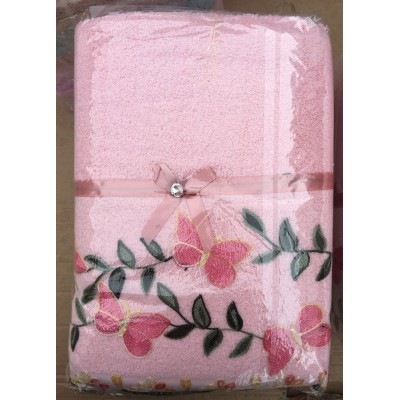 Полотенце для лица с вышивкой, цвета в ассортименте