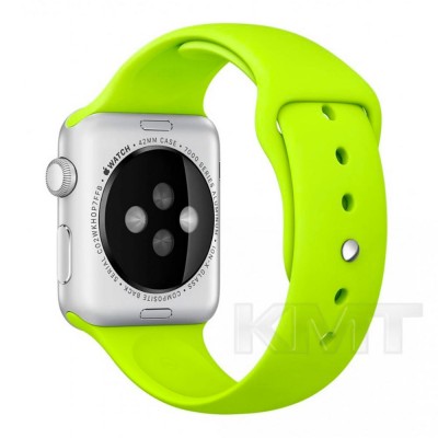 Ремінець Sport Band Apple Watch 38 mm 40 mm 41 mm — Neon Green (60)