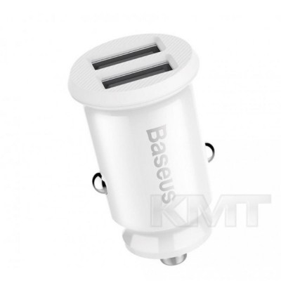 Car Charger 15.5W 2U Baseus (CCALL-ML) Grain — CCALL-ML02 White