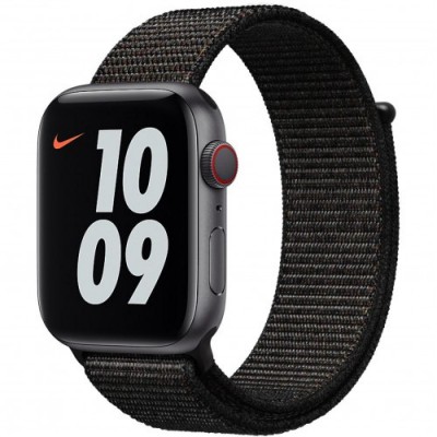 Ремінець Nylon Loop Apple Watch 42 mm 44 mm 45 mm 49 mm — Black