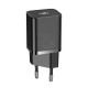Home Charger 20W 1C C to Lightning Cable (1m) Baseus (TZCCSUP-B) Super Si Quick Charger — TZCCSUP-B01 Black