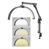 Бестеневая LED лампа F-550B 30W color 3000K-6500K | 55x27.8 | 308 Lights |  — Black