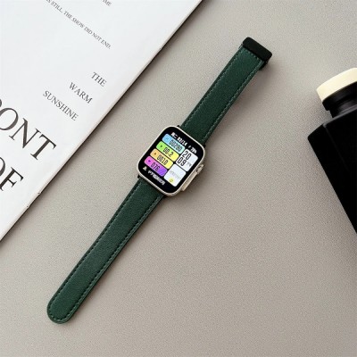 Ремінець Leather Magic — Apple Watch 42 mm | 44 mm | 45 mm | 49 mm — Green