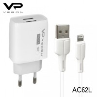 СЗУ Veron « AC62L» set (Lightning) 2 USB 2.4A