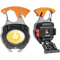 Аккумуляторный LED фонарик Veron W47 с Type-C (7 режимов, прикуриватель, карабин, нож, магнит) Аккумуляторный LED фонарик Veron W47 с Type-C (7 режимов, прикуриватель, карабин, нож, магнит)