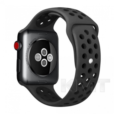 Ремінець Sport Nike — Apple Watch 38 mm | 40 mm | 41 mm — Black & White