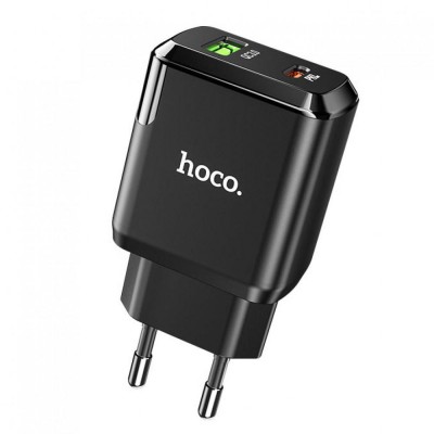 Home Charger | 20W | PD | QC3.0 — Hoco N5 — Black