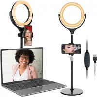 Лампа кольцевая комплект LED 26 cm Veron F-537A 10