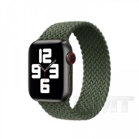 Ремінець Braided Solo Loop (L) — Apple Watch 38 mm | 40 mm | 41 mm — Inverness Green