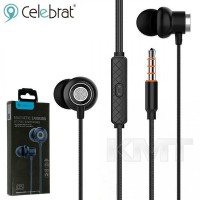 Навушники з мікрофоном 3.5mm —  Celebrat D5 — Black