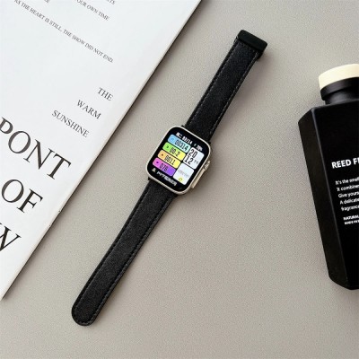 Ремінець Leather Magic — Apple Watch 38 mm | 40 mm | 41 mm — Black