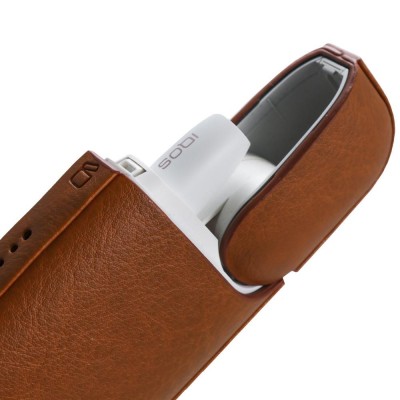 Pu Leather Cover — IQOS 2.4 (TNC014B) — Brown